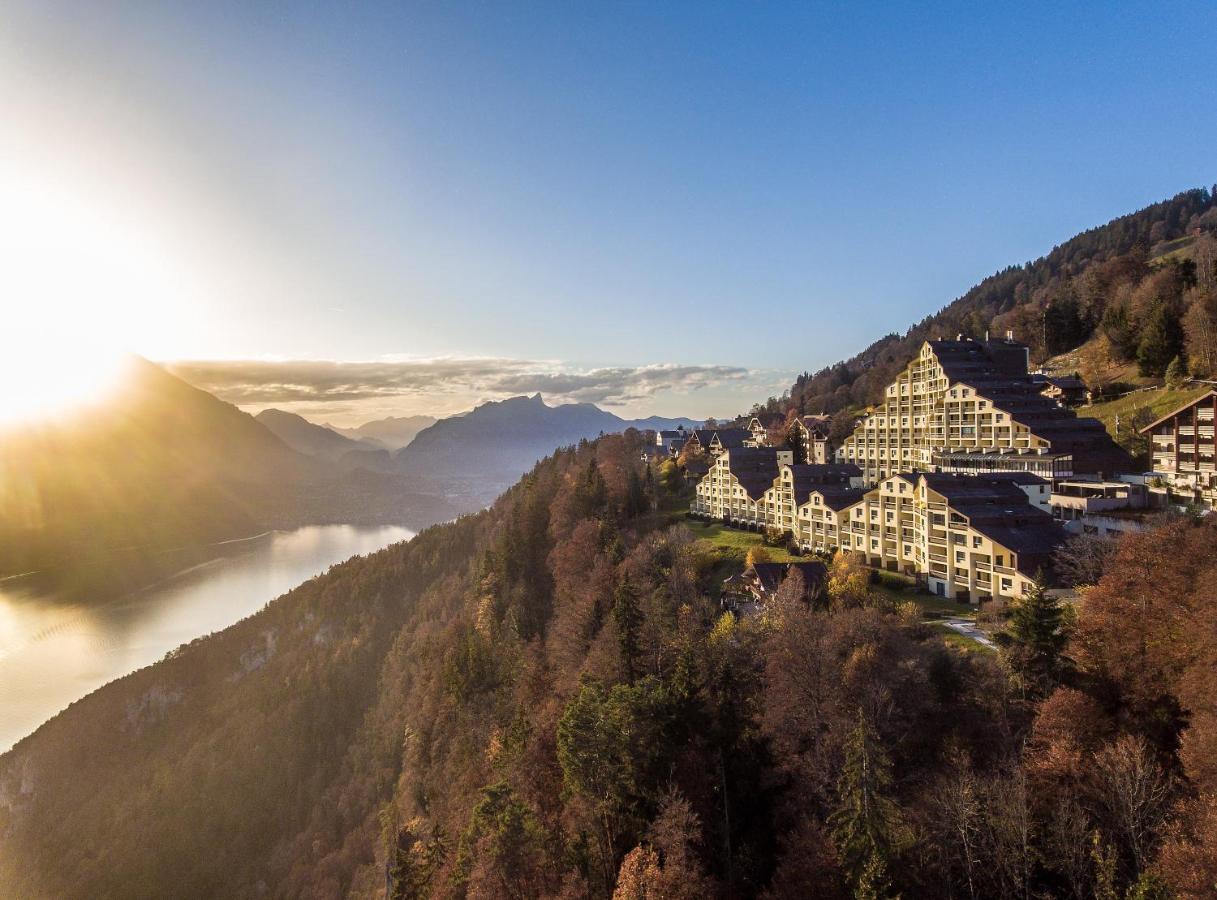 Apartment Alpenrose 2.5 Mit Mitbenutzung Spa & Wellness - Griwa Rent Ag Beatenberg Exterior photo